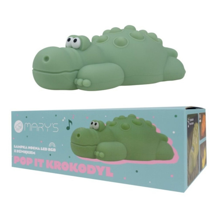Lámpara de noche LED cocodrilo MARY'S