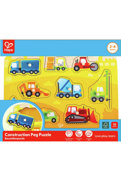Puzle de Construcción con Pinzas HAPE