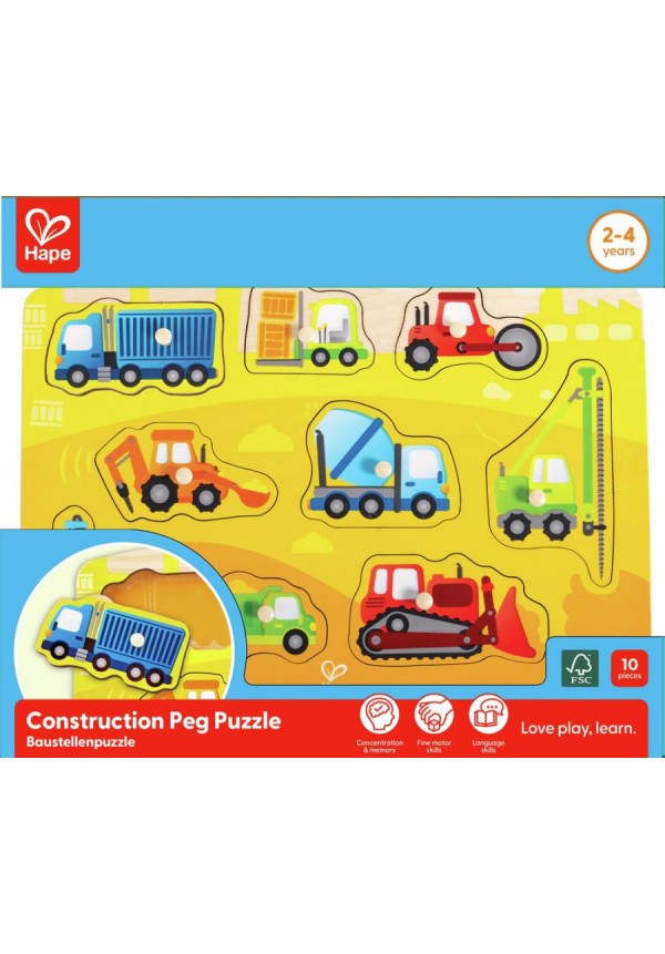Puzle de Construcción con Pinzas HAPE