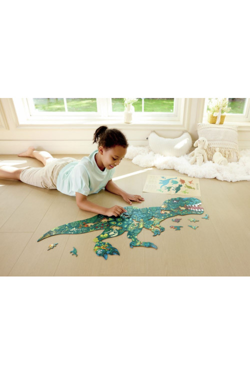 Puzzle de Suelo Brillante de Dinosaurios - 200 pzs HAPE Puzzle de Suelo Brillante de Dinosaurios - 200 pzs HAPE
