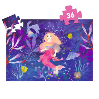 Puzzle  Silueta Ella, la sirena DJECO