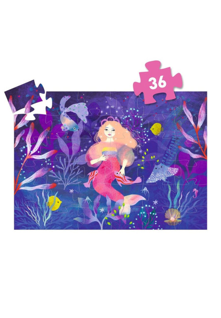 Puzzle  Silueta Ella, la sirena DJECO