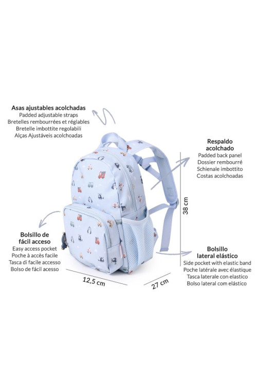 Mochila infantil City Cars  TUTETE