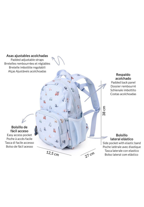 Mochila infantil City Cars  TUTETE