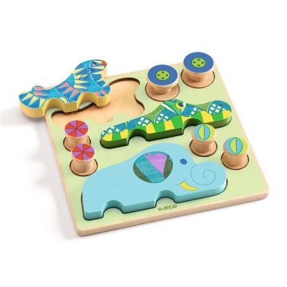 Encajable Puzz & Roll Bariolo DJECO