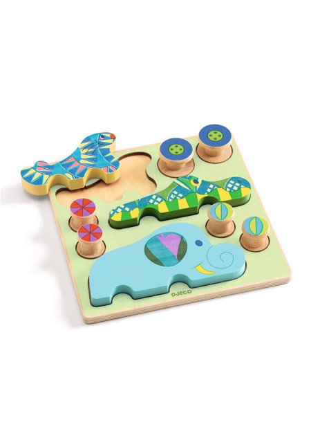Encajable Puzz & Roll Bariolo DJECO