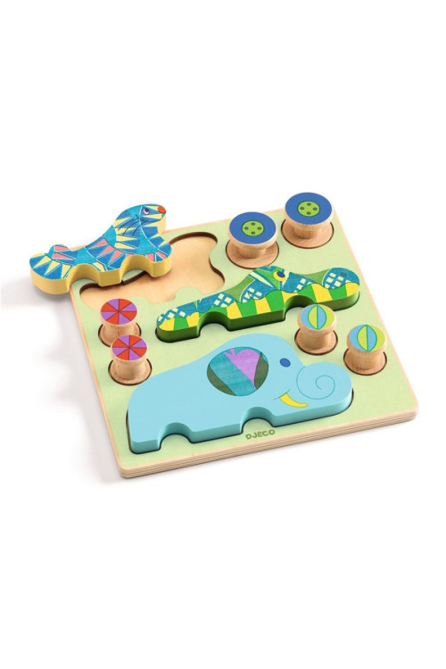 Encajable Puzz & Roll Bariolo DJECO
