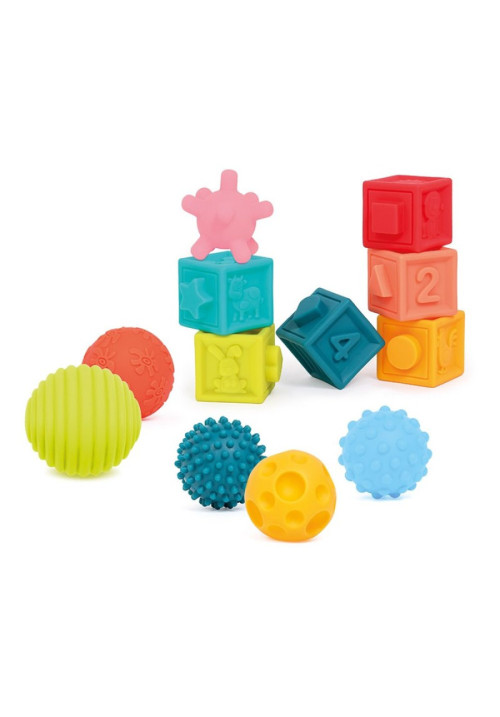 Conjunto 6 bolas 6 cubos LUDI