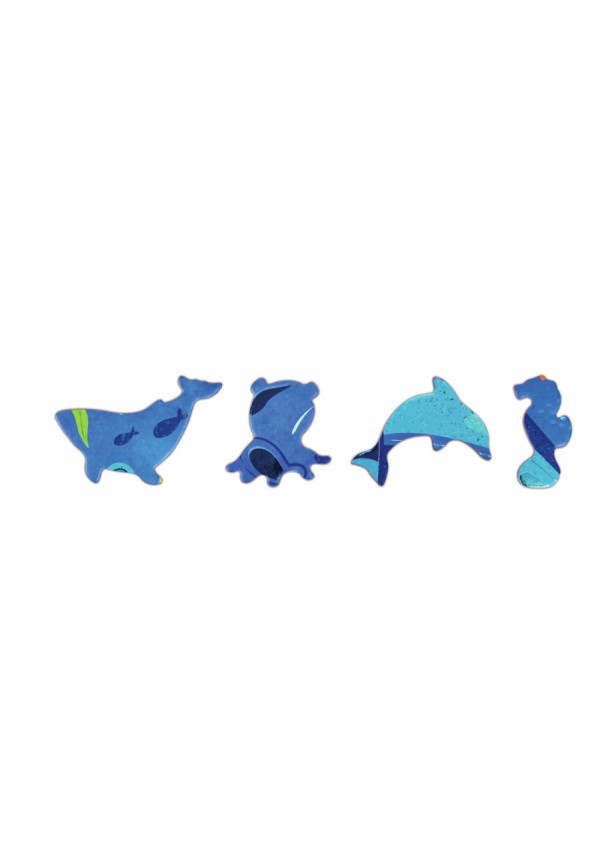 Puzzle de Suelo Brillante de Ballena - 200 pzs HAPE