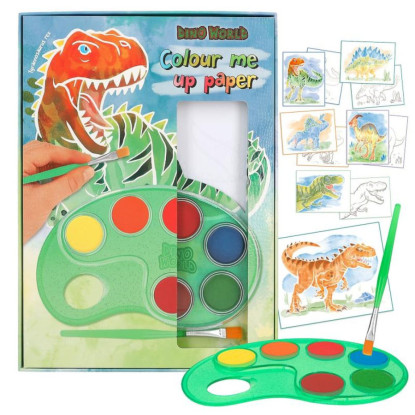 Laminas para colorear Dino World  BY DEPESCHE