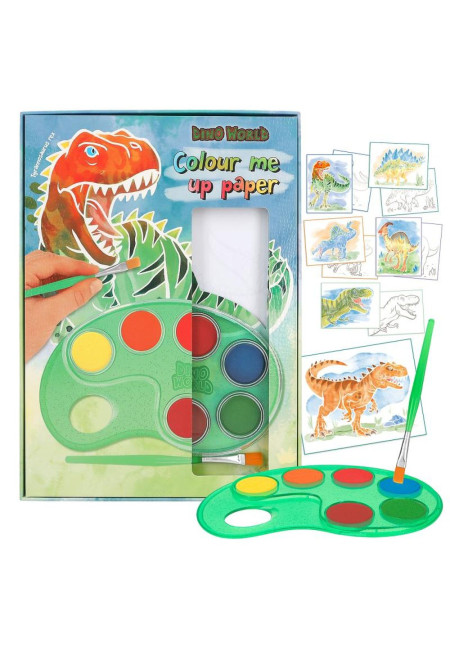 Laminas para colorear Dino World  BY DEPESCHE