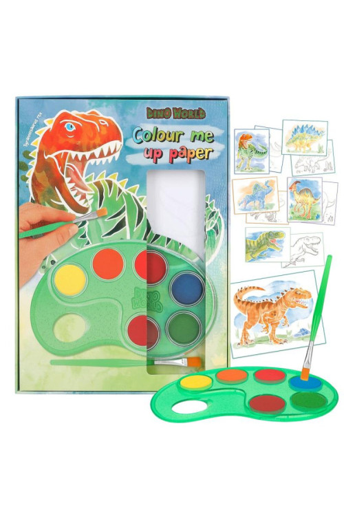 Laminas para colorear Dino World  BY DEPESCHE
