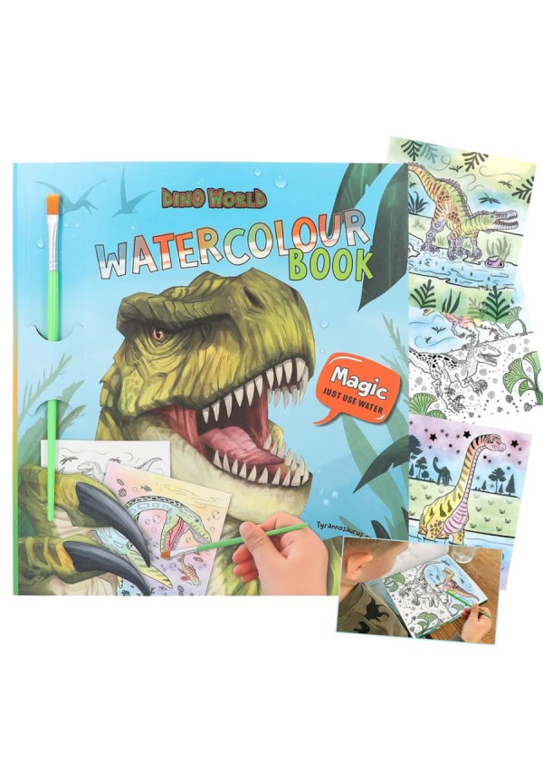 Libro de acuarelas Dino World BY DEPESCHE