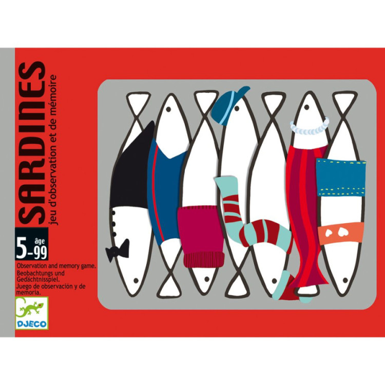 Sardines juego de cartas DJECO