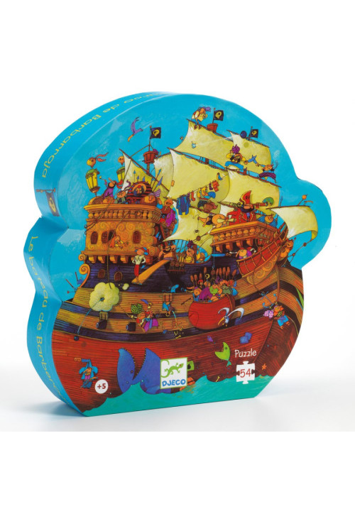 Puzzle silueta Barco pirata DJECO