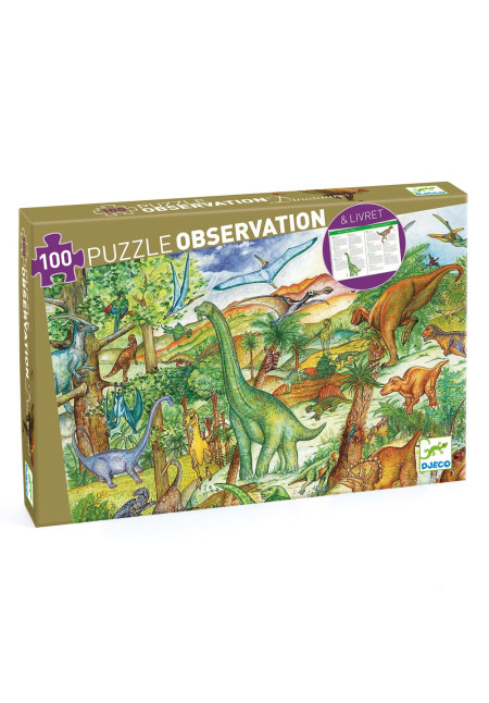 Puzzle observación dinosaurios DJECO Puzzle observación dinosaurios DJECO