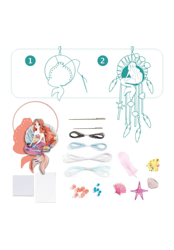 DIY atrapasueños sirena DJECO