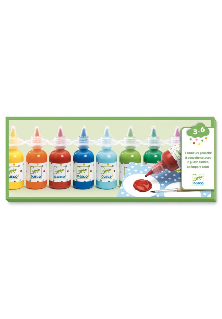 Tempera 8 botes DJECO Tempera 8 botes DJECO