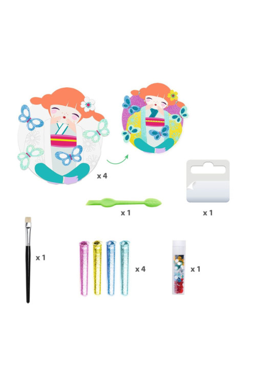 Cuadros purpurina Onnanoko DJECO