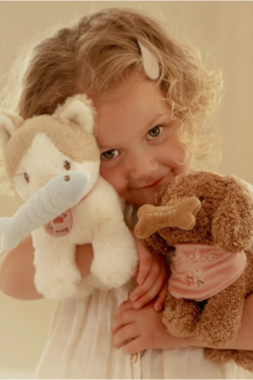 Gatito peluche con bolsa LITTLE DUTCH