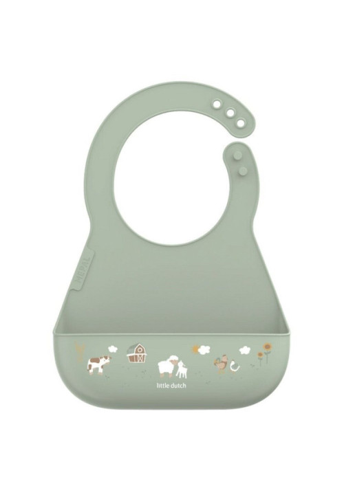 Babero silicona Little farm LITTLE DUTCH