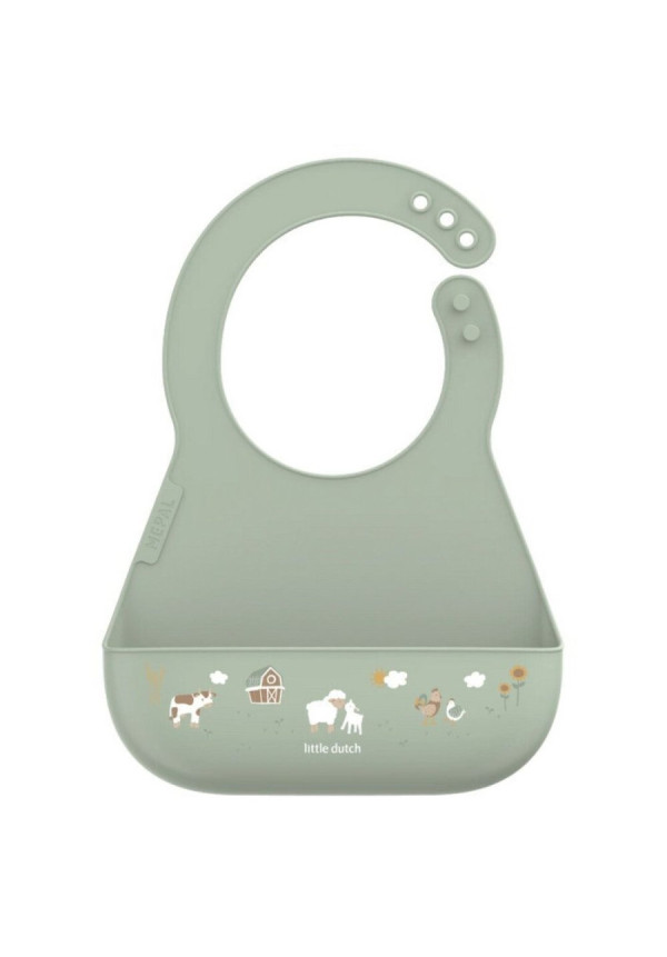 Babero silicona Little farm LITTLE DUTCH