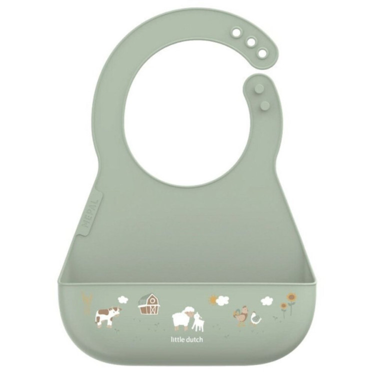 Babero silicona Little farm LITTLE DUTCH