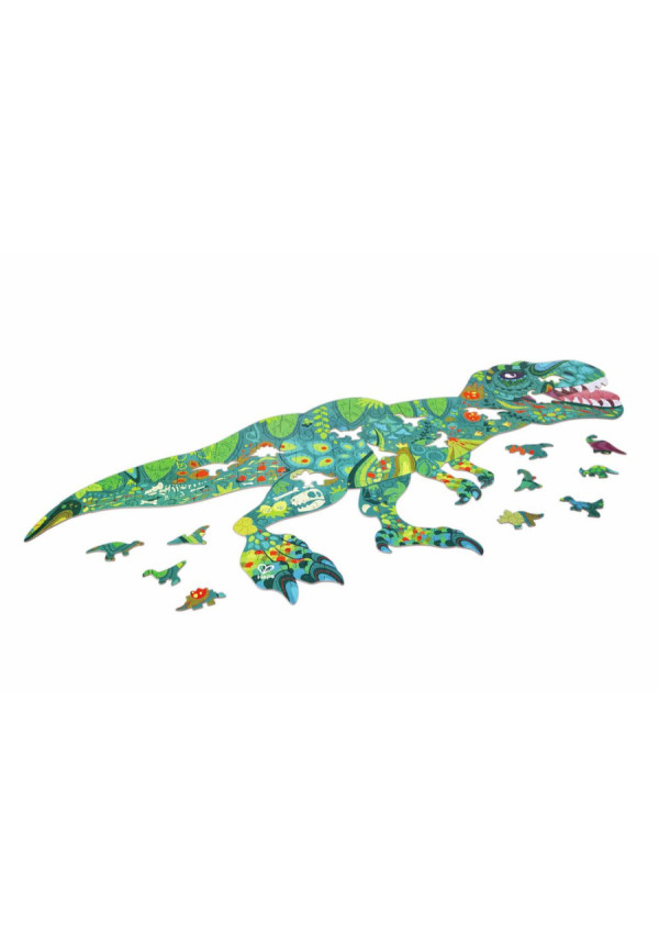 Puzzle de Suelo Brillante de Dinosaurios - 200 pzs HAPE