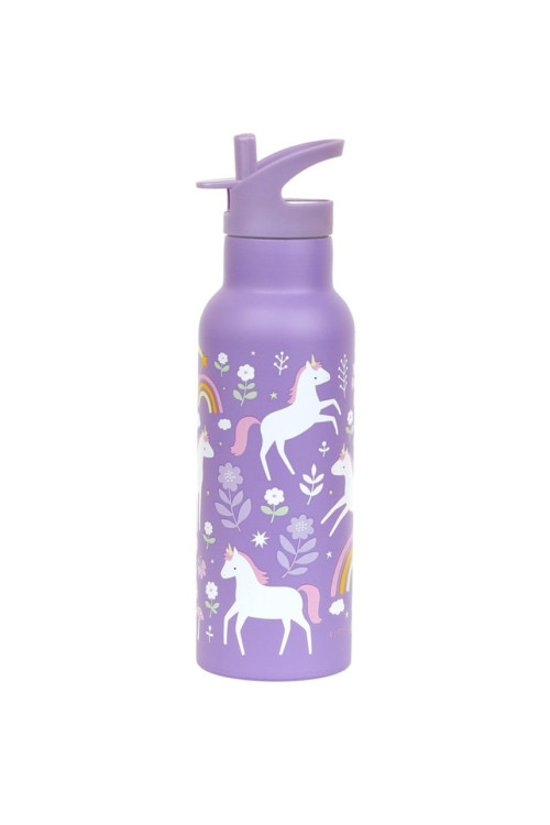 Botella acero 500ml Unicornios A LITTLE LOVELY COMPANY