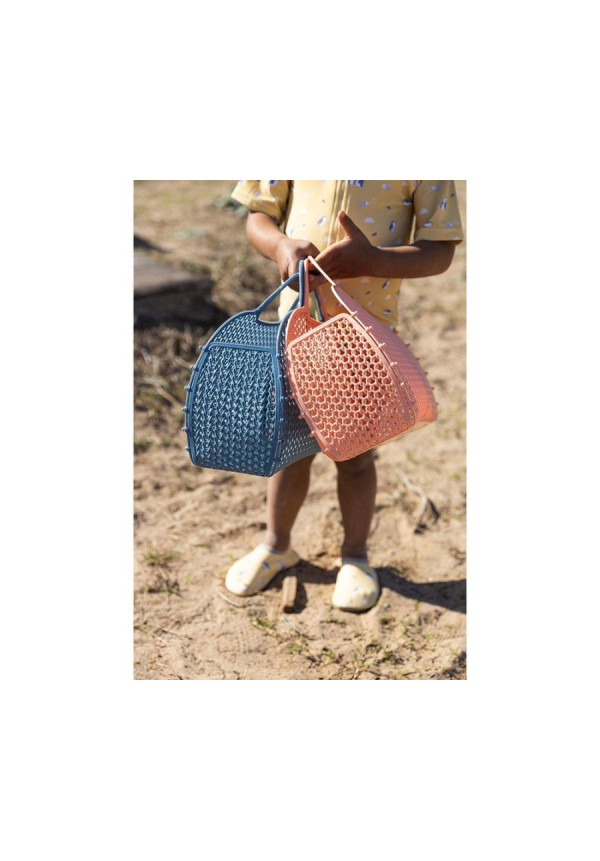 Bolso cesta vintage apricot