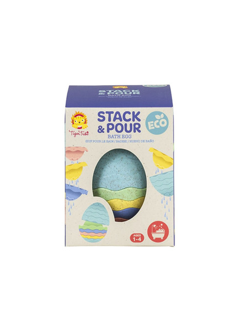 Stack & Pour Bath Egg Eco TIGER TRIBE