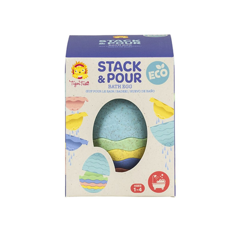 Stack & Pour Bath Egg Eco TIGER TRIBE