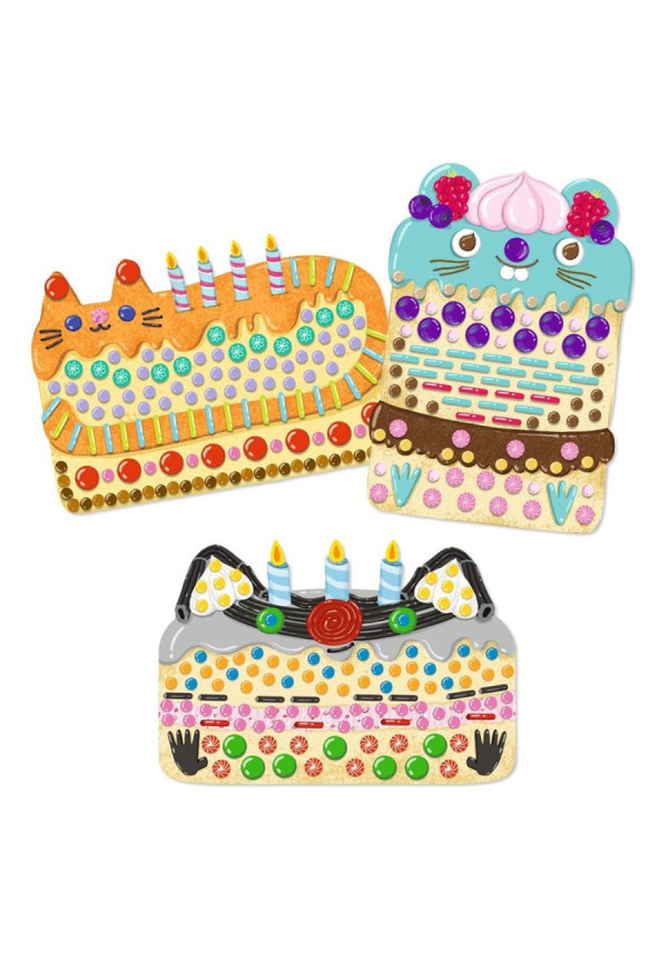 Collage pegatinas tartas y golosinas DJECO 