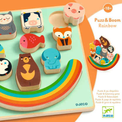 Encajable Puzz & Boom Rainbow DJECO