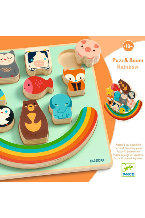 Encajable Puzz & Boom Rainbow DJECO