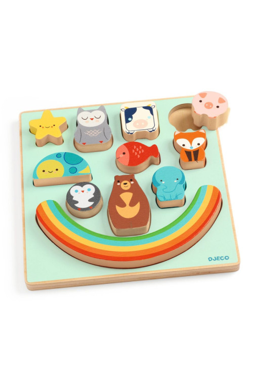 Encajable Puzz & Boom Rainbow DJECO