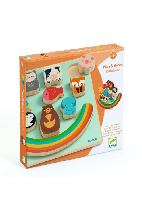 Encajable Puzz & Boom Rainbow DJECO
