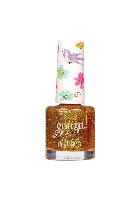 Esmalte uñas purpurina dorado SOUZA 