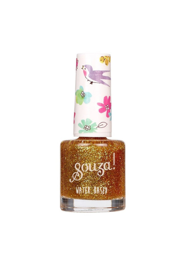 Esmalte uñas purpurina dorado SOUZA 