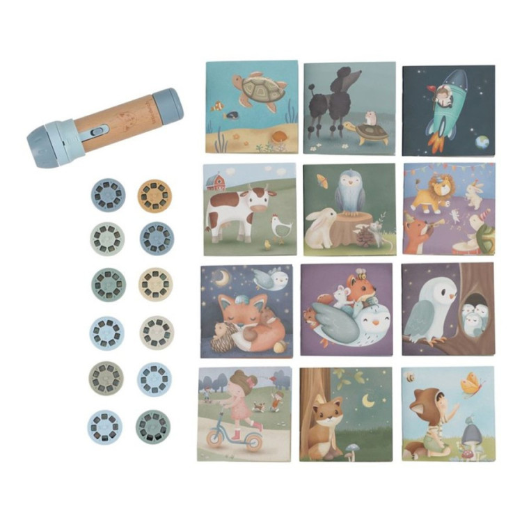 Proyector linterna azul LITTLE DUTCH