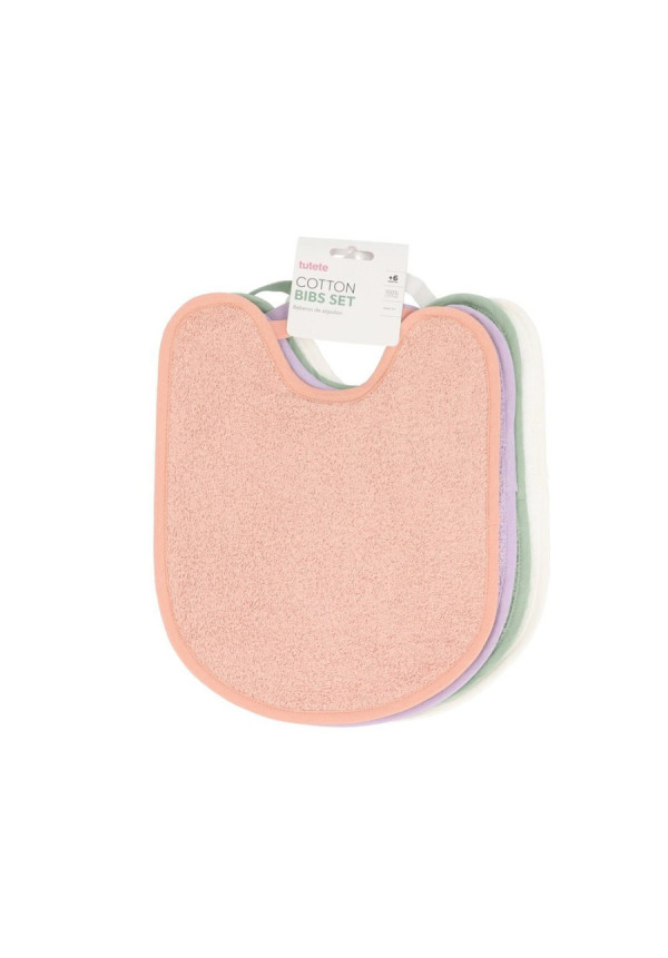 Pack 4 Baberos Rizo Rosa/Malva/Sage/Ivory TUTETE