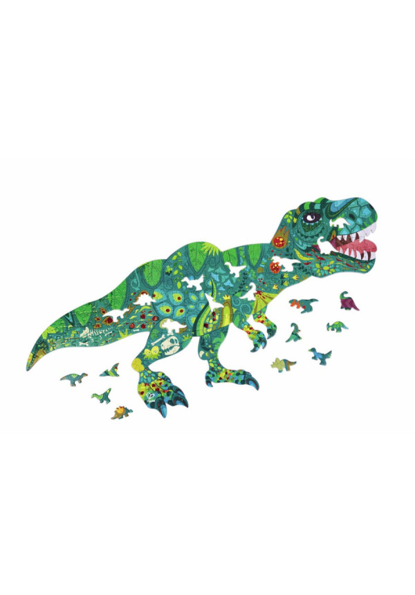Puzzle de Suelo Brillante de Dinosaurios - 200 pzs HAPE