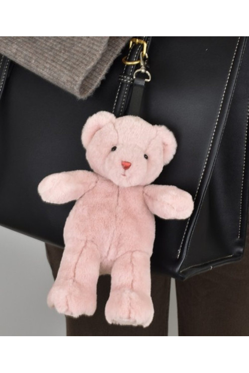 Llavero - Colgante con forma de osito de peluche - 20 cm - Rosa DOUDOU ET COMPAGNIE Llavero - Colgante con forma de osito de peluche - 20 cm - Rosa DOUDOU ET COMPAGNIE