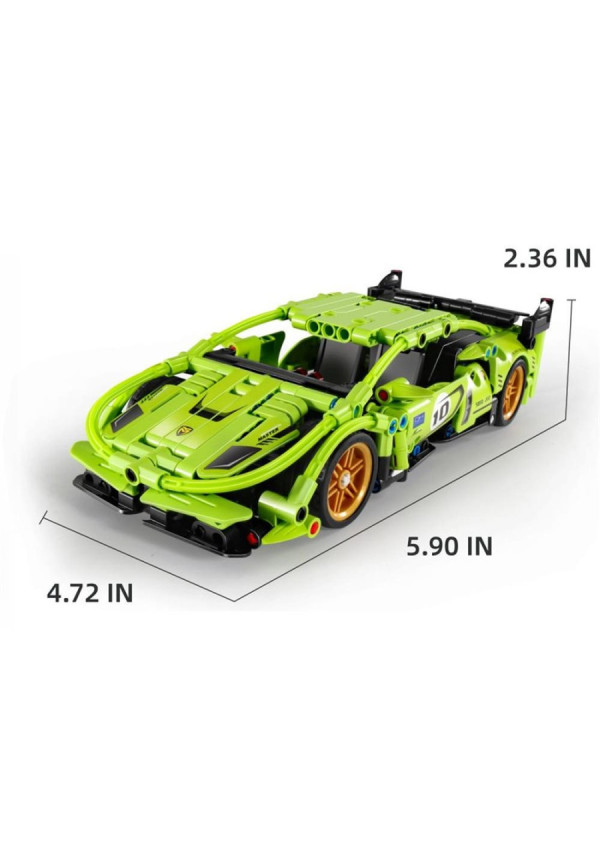  Coche de carreras verde - 457pzas. IMMASTER