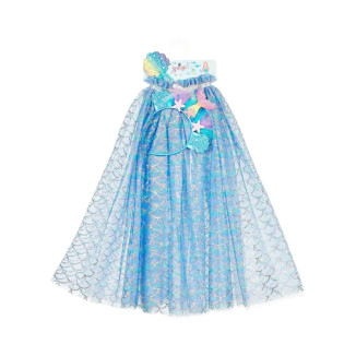 Marlya mermaid capa+tiara+varita SOUZA