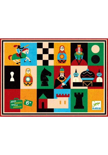 Juego Ajedrez y Damas DJECO Juego Ajedrez y Damas DJECO