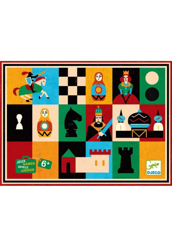 Juego Ajedrez y Damas DJECO