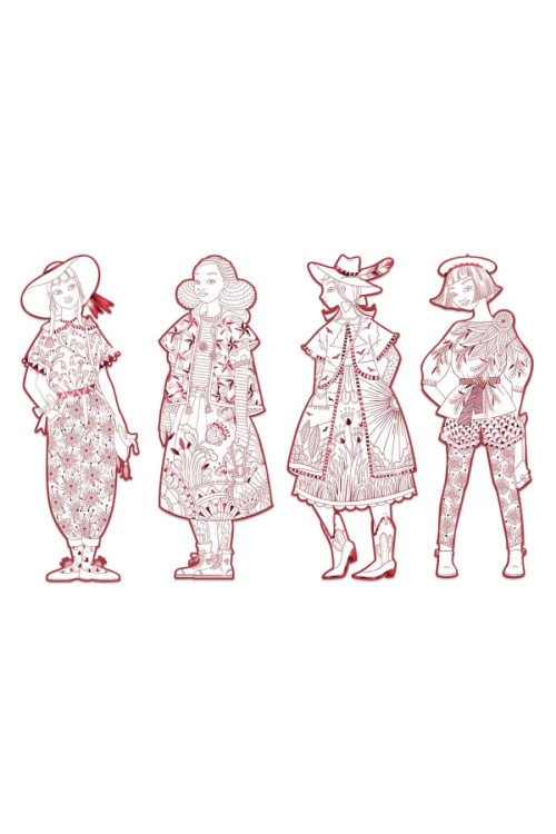 Figuras para colorear Fiodor & sus amigas DJECO