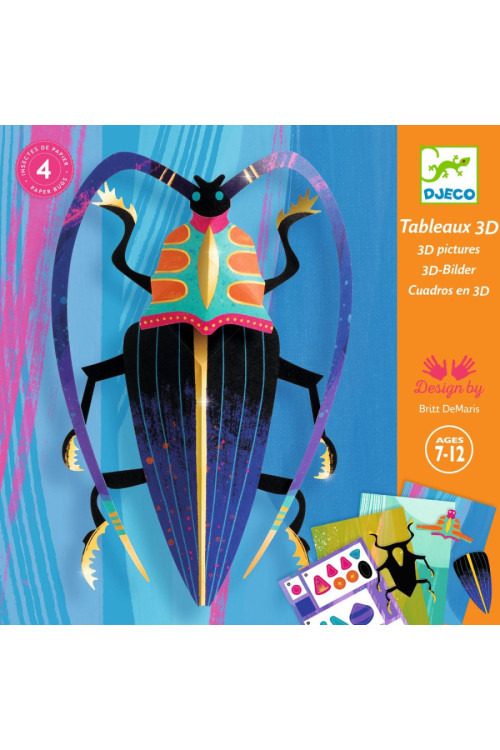 Papel creativo insectos DJECO