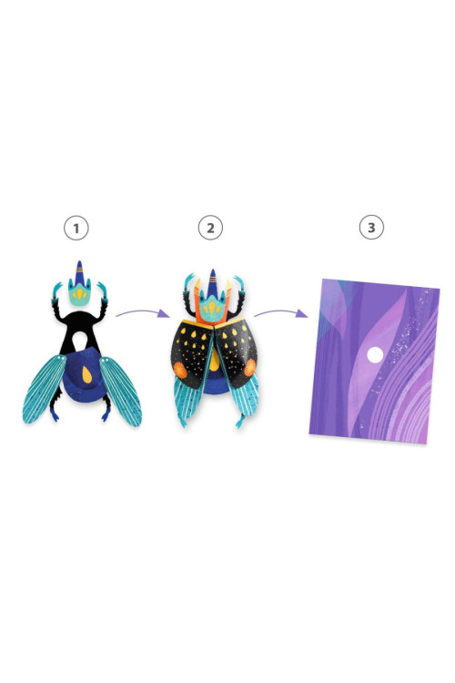 Papel creativo insectos DJECO